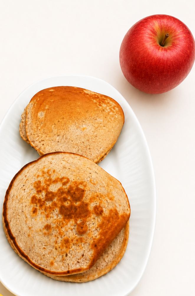 Waffle integral de manzana